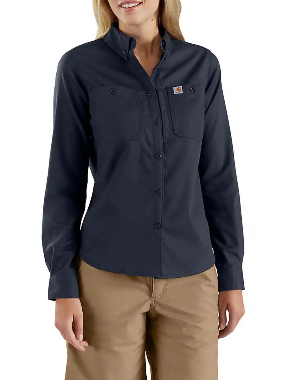NWT Carhartt Rugged Professional™ Relaxed Fit Canvas Long-Sleeve Work Shirt